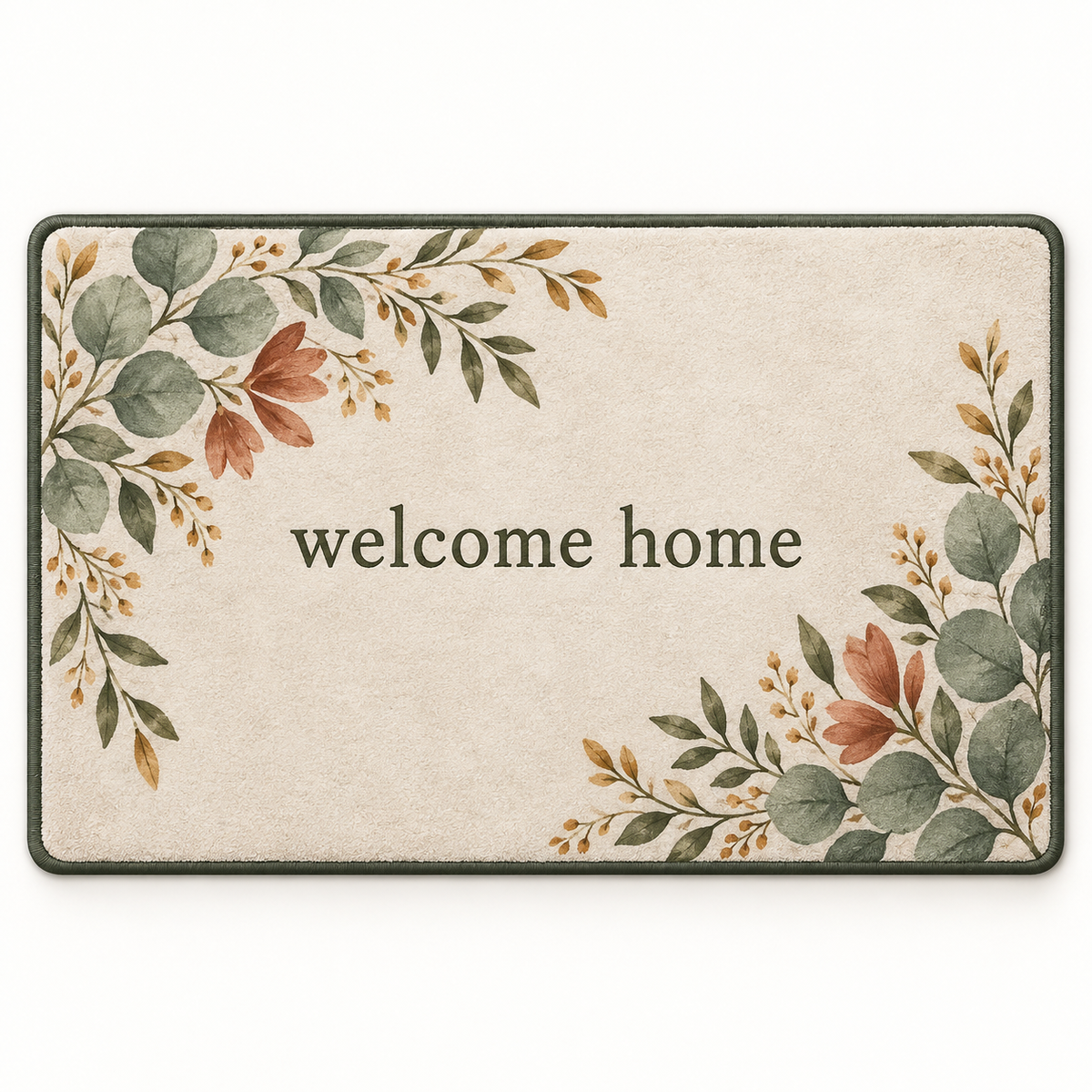Custom Botanical Floor Mat – Choose Your Design