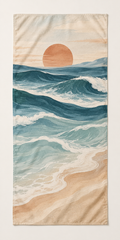 Custom Microfiber Towels – Coastal Waves or Your Design