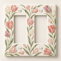 Custom Tulip Double Rocker Switch Plate – Your Design