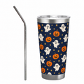 Custom Halloween Tumbler – Midnight Ghosts or Your Design, 20 oz