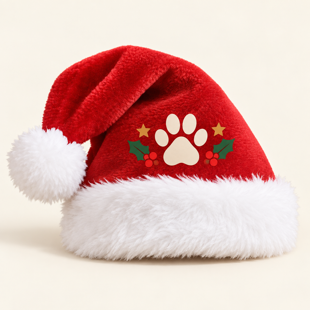 Custom Pet Santa Hat – Holly Paw or Your Design