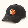 Custom Kids’ Washed Cotton Cap – Fox & Moon or Your Design