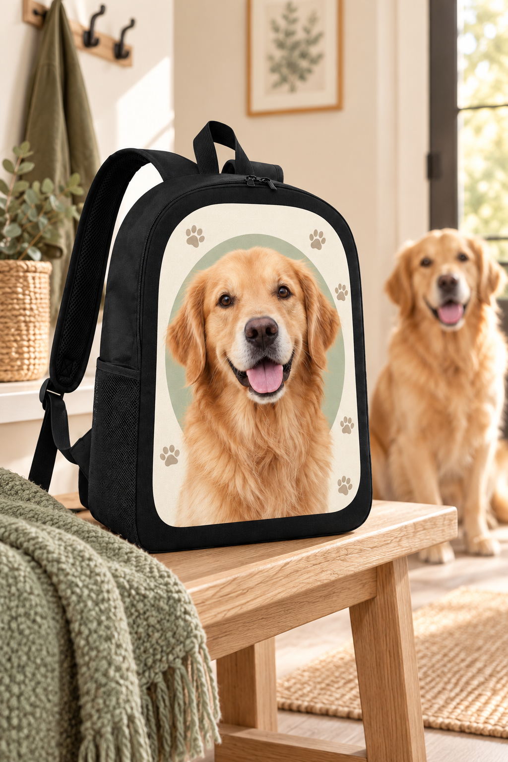 Custom Dog Photo Backpack – Your Pet or Your Design