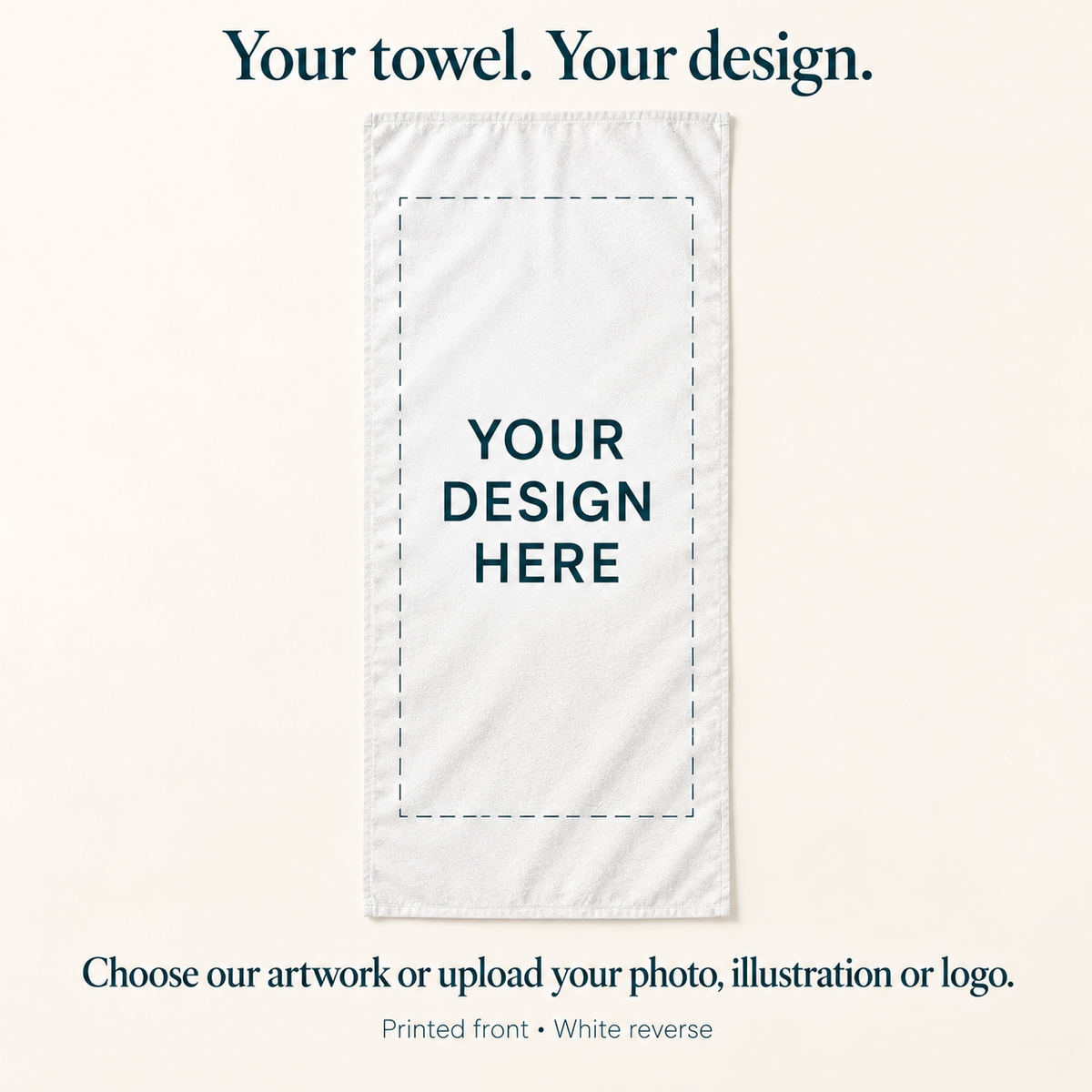 Custom Microfiber Towels – Coastal Waves or Your Design