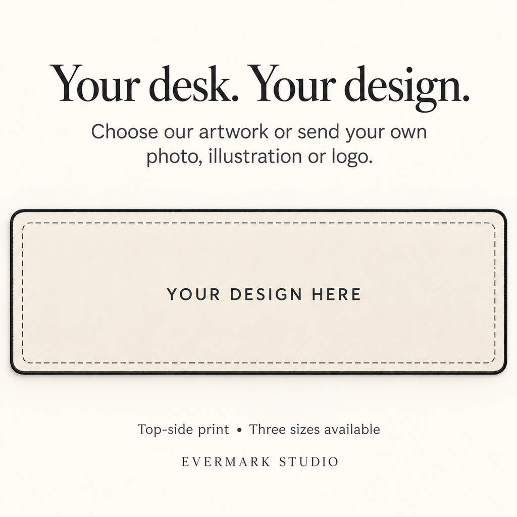 Custom Desk Mat – Mountain Sunset or Your Design