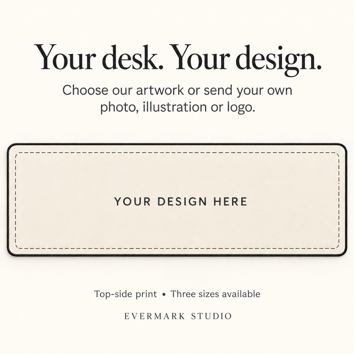 Custom Desk Mat – Mountain Sunset or Your Design