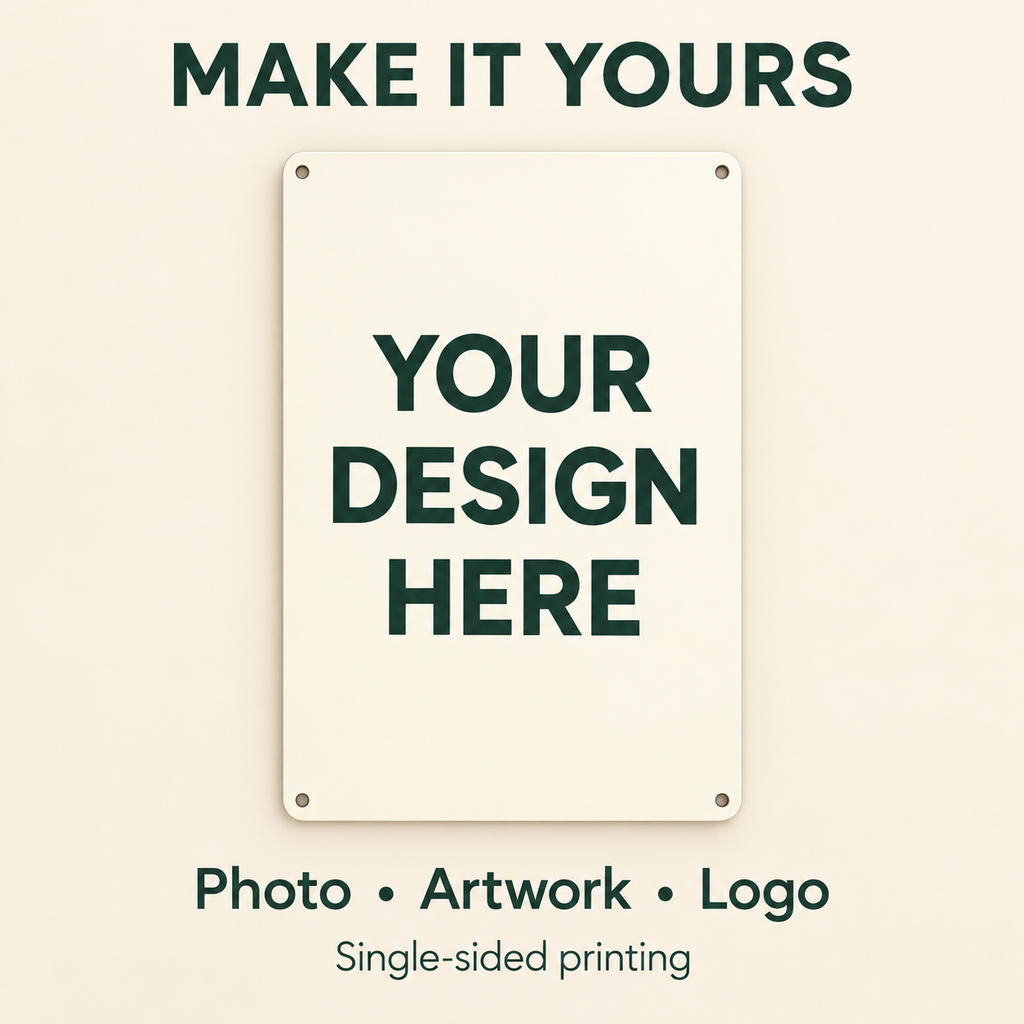 Custom Holiday Metal Sign – Halloween, Christmas or Your Design