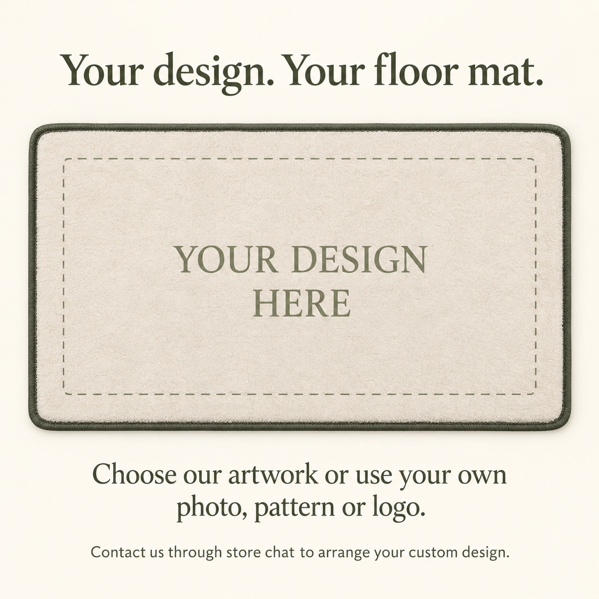Custom Botanical Floor Mat – Choose Your Design