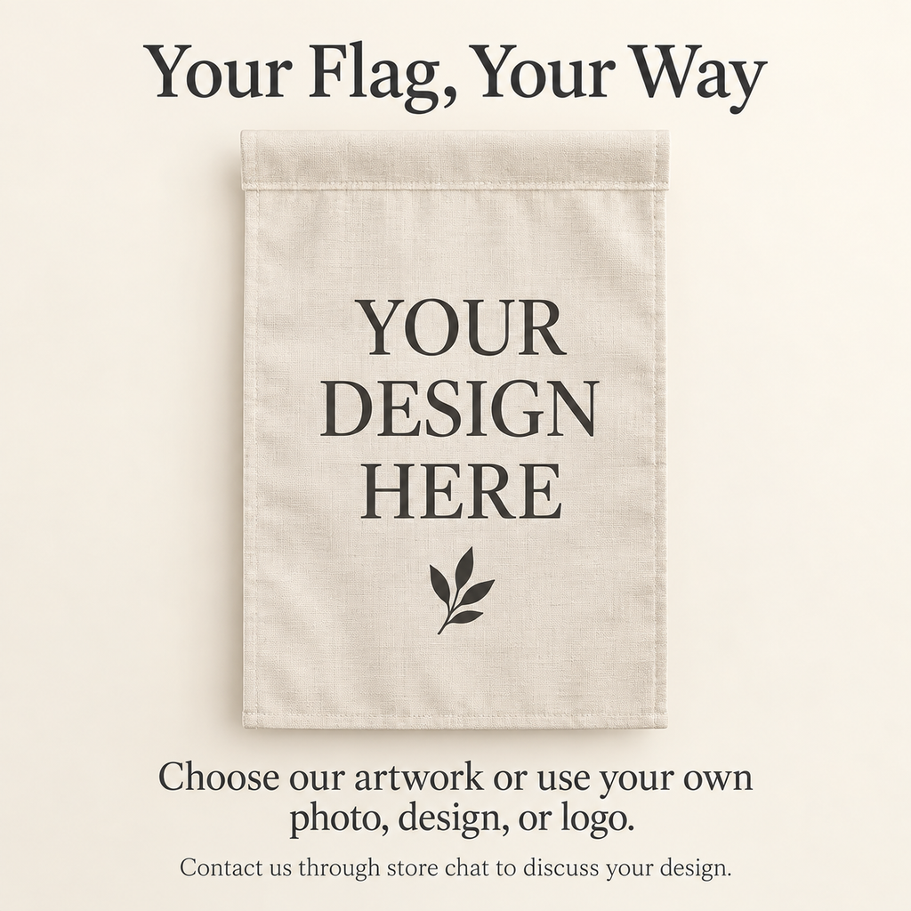 Custom Garden Flag – Autumn Welcome or Your Own Design, 12 × 18 in