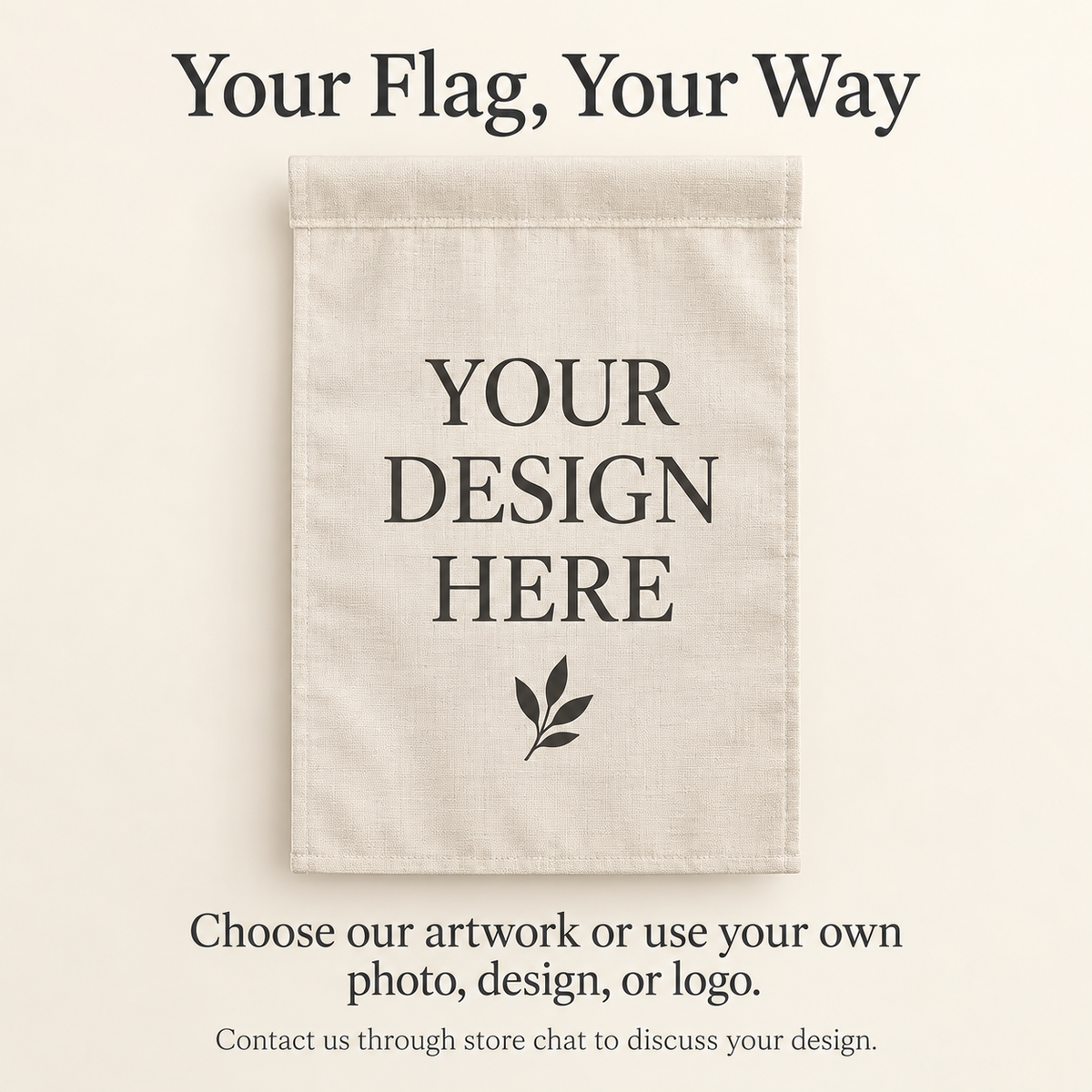 Custom Garden Flag – Autumn Welcome or Your Own Design, 12 × 18 in