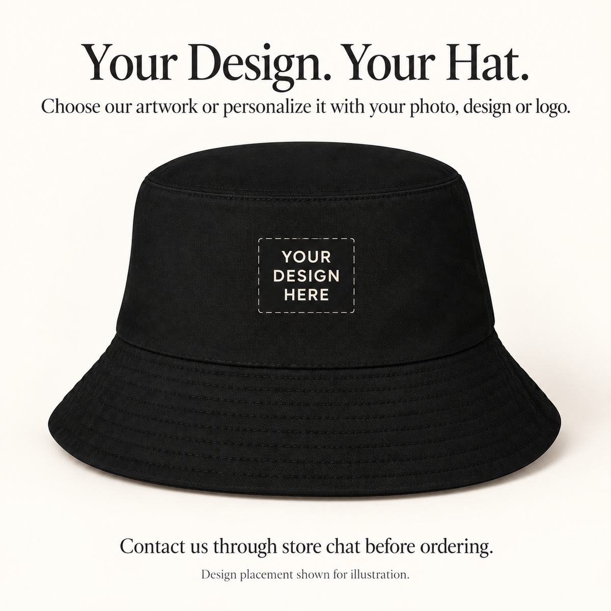 Custom Couples Bucket Hat – I Love, You or Your Design