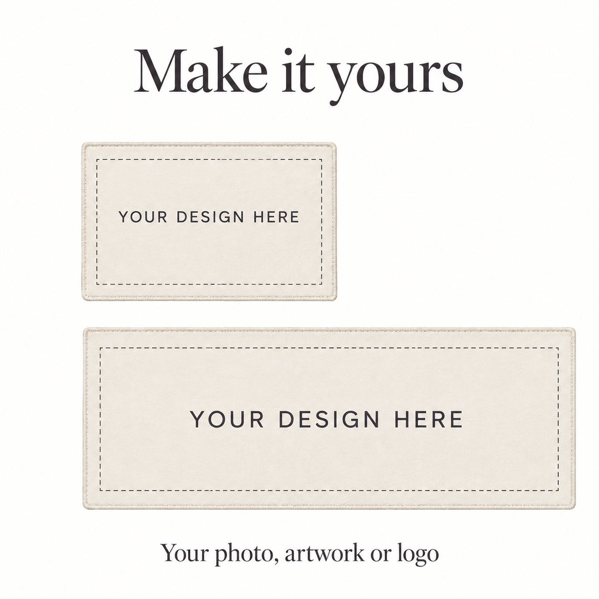 Custom Christmas Kitchen Mat Set – Evergreen or Your Design, 2 Pieces