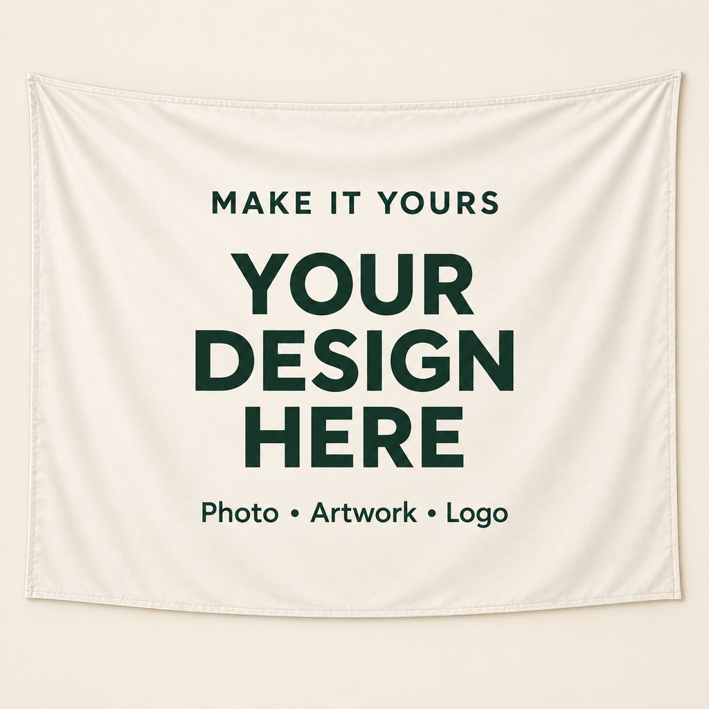 Custom Christmas Woodland Wall Tapestry – Your Design, 78.7 × 59.1 in