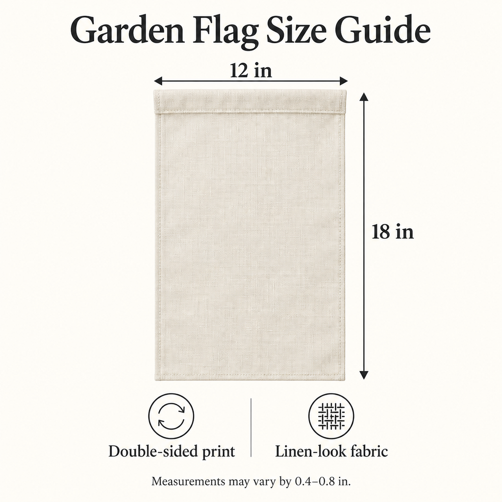 Custom Garden Flag – Autumn Welcome or Your Own Design, 12 × 18 in