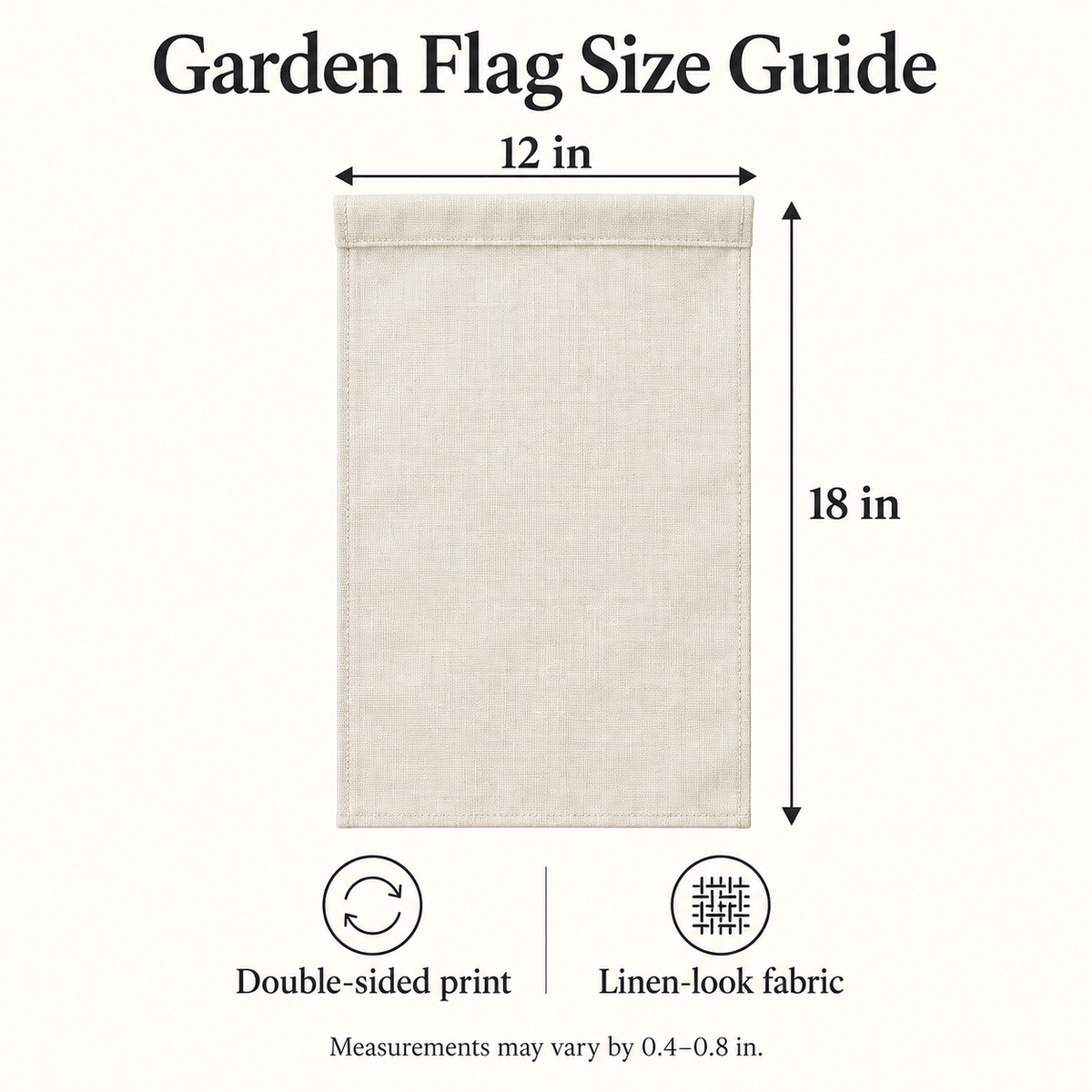 Custom Garden Flag – Autumn Welcome or Your Own Design, 12 × 18 in