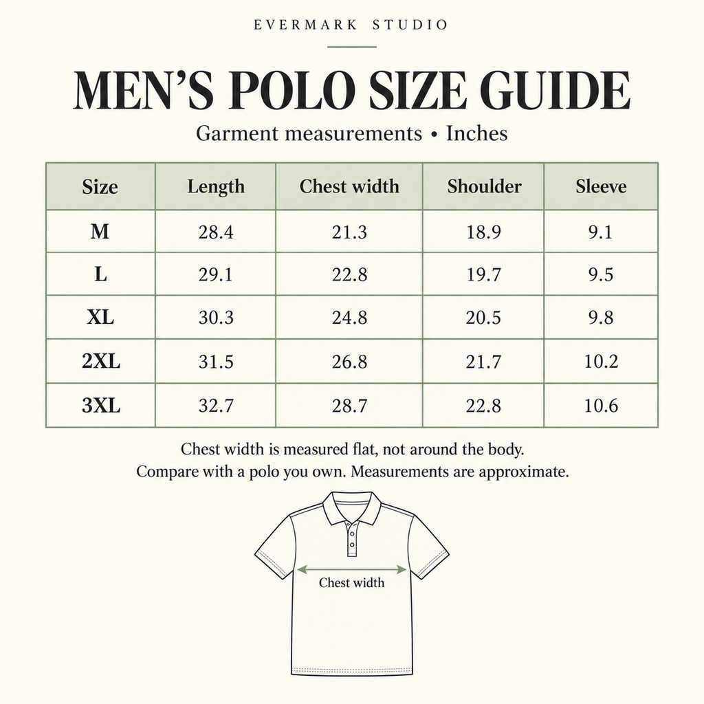 Custom Men's Polo Shirt – Mountain Emblem or Your Logo