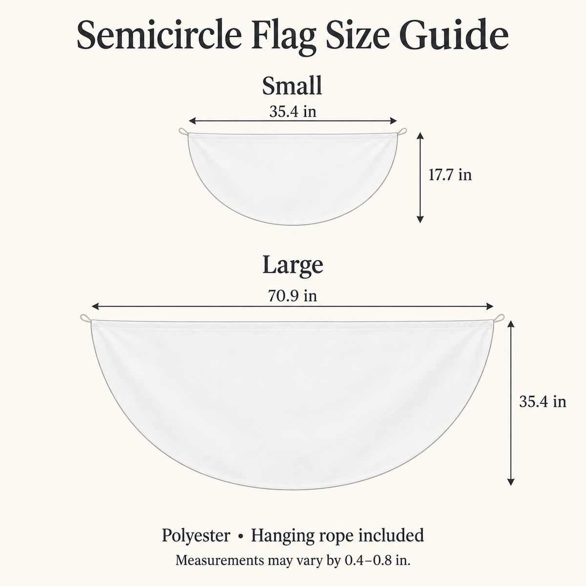 Custom Holiday Semicircle Flag – Christmas, Halloween & Your Design