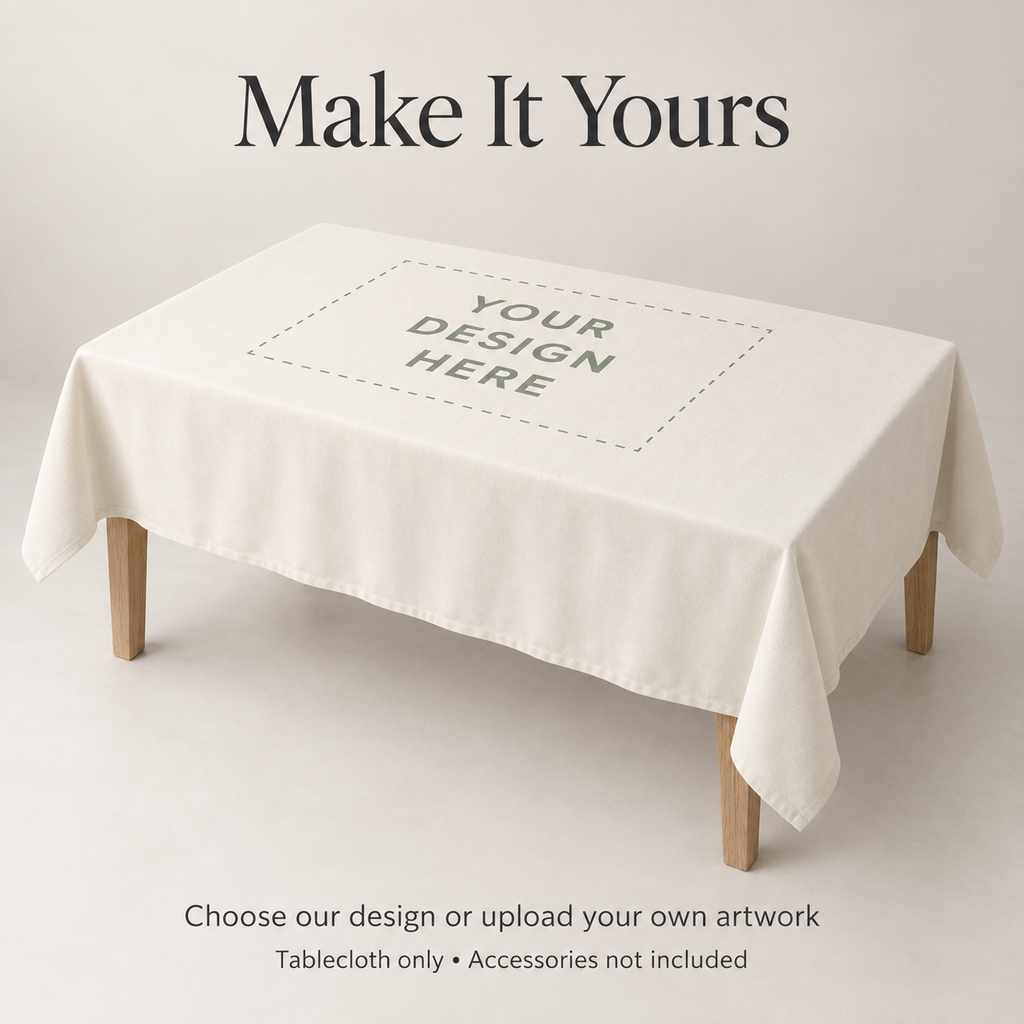 Custom Tulip Rectangular Tablecloth – Your Design